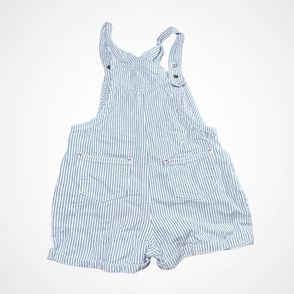 Tommy Hilfiger Light Blue Striped Overalls - Picture 3 of 4